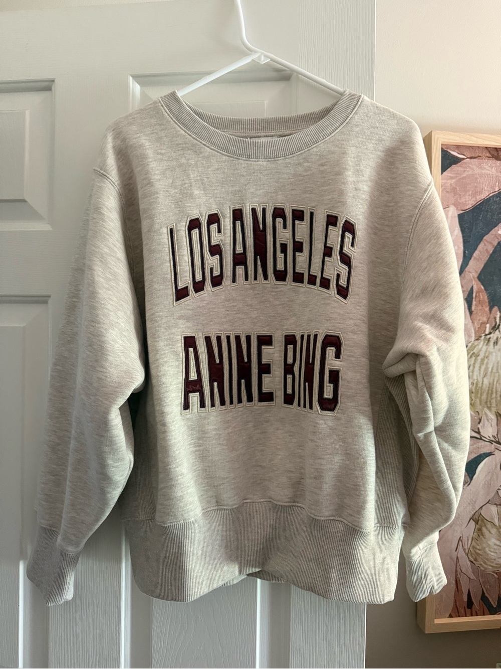 Anine Bing Harry Shrunken Sweatshirt LA